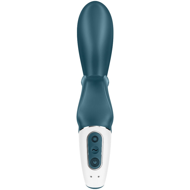 SATISFYER - VIBRATEUR HUG ME RABBIT APPLICATION BLEU