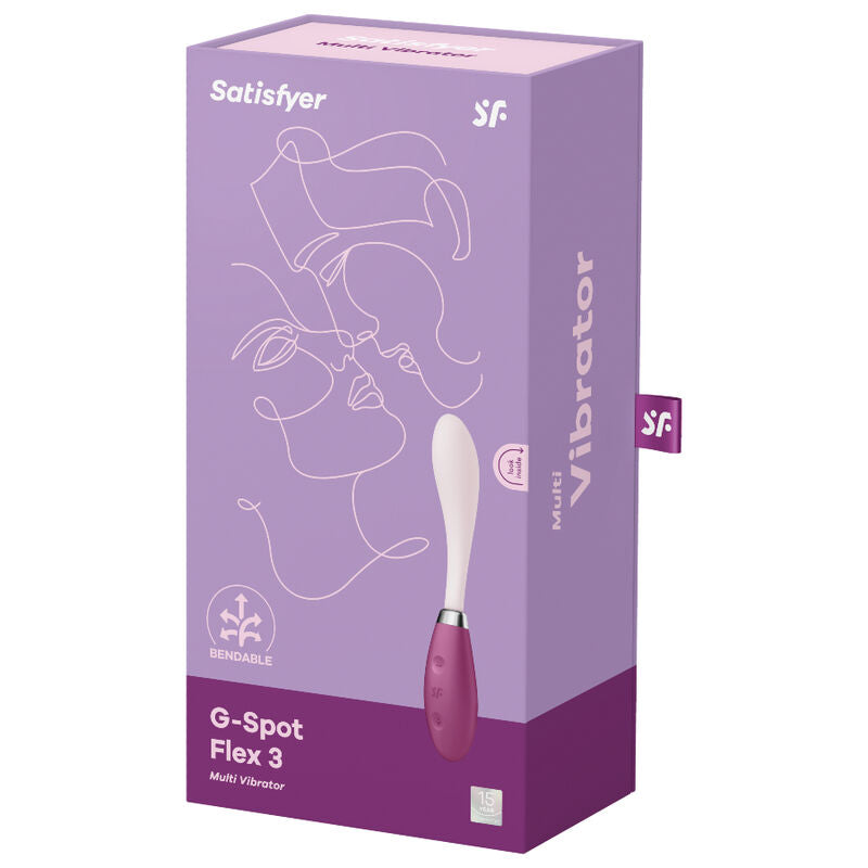 SATISFYER - G-SPOT FLEX 3 MULTI VIBRATEUR ROUGE