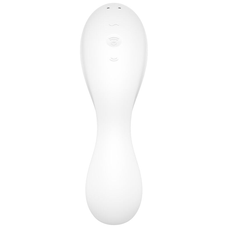 SATISFYER - CURVY TRINITY 5 STIMULATEUR ET VIBRATEUR À IMPULSIONS D'AIR APPLICATION BLEU