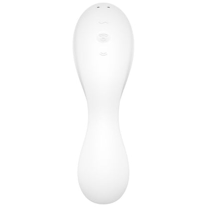 SATISFYER - CURVY TRINITY 5 AIR PULSE STIMULATOR & VIBRATOR APP BLAU