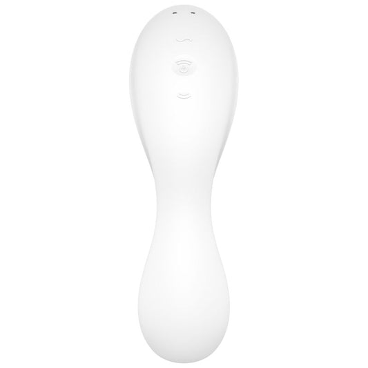 SATISFYER - CURVY TRINITY 5 AIR PULSE STIMULATOR & VIBRATOR APP BLAU