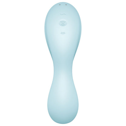 SATISFYER - CURVY TRINITY 5 AIR PULSE STIMULATOR & VIBRATOR APP BLAU