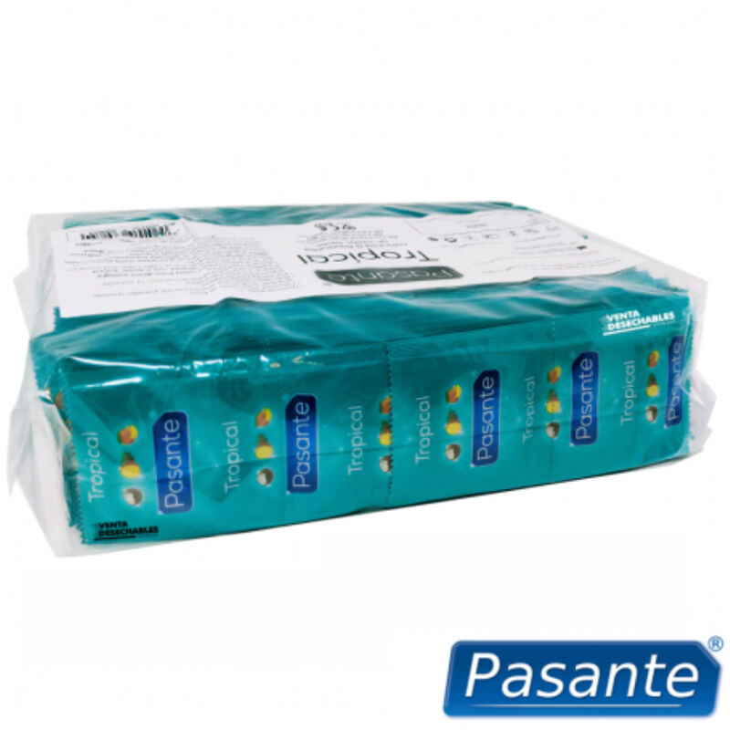 PASANTE - PRÉSERVATIFS TROPICAL POCHETTE 144 UNITÉS