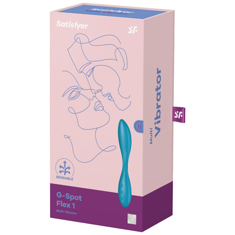 SATISFYER - MULTIVIBRATEUR G-SPOT FLEX 1 BLEU