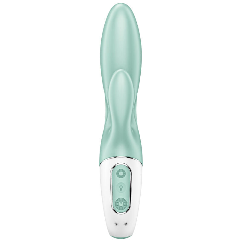 SATISFYER - AIR PUMP BUNNY 5+ VIBRATEUR LAPIN GONFLABLE APPLICATION VERT