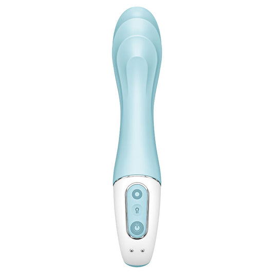 SATISFYER - VIBRATEUR À POMPE À AIR 5+ VIBRATEUR GONFLABLE POINT G APPLICATION BLEU