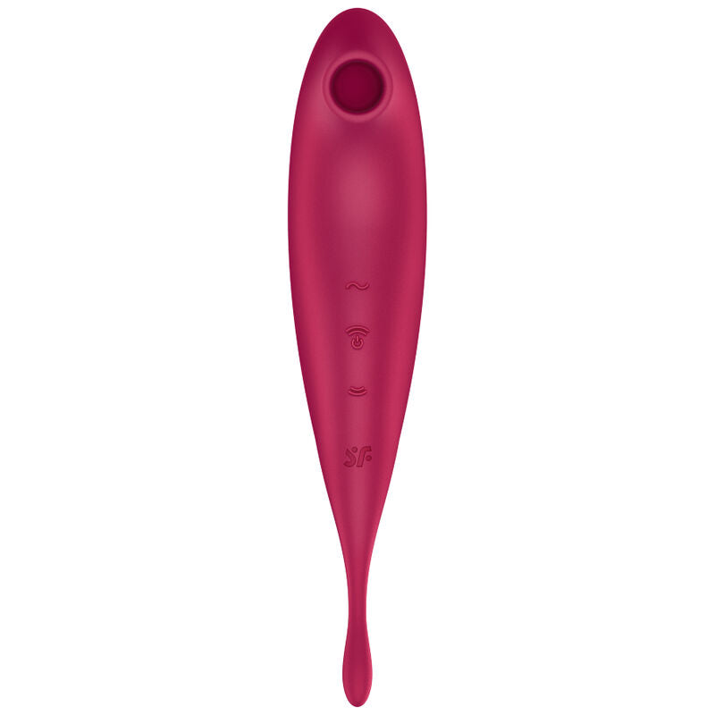 SATISFYER - TWIRLING PRO+ AIR PULSE STIMULATOR &amp; VIBRATOR APP GROEN