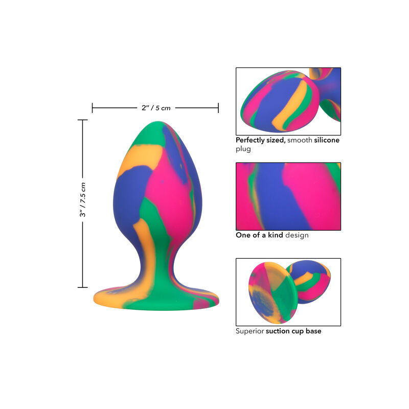 CALEXOTICS - PLUG ANAL TIE-DYE MOYEN ET EFFRONTÉ