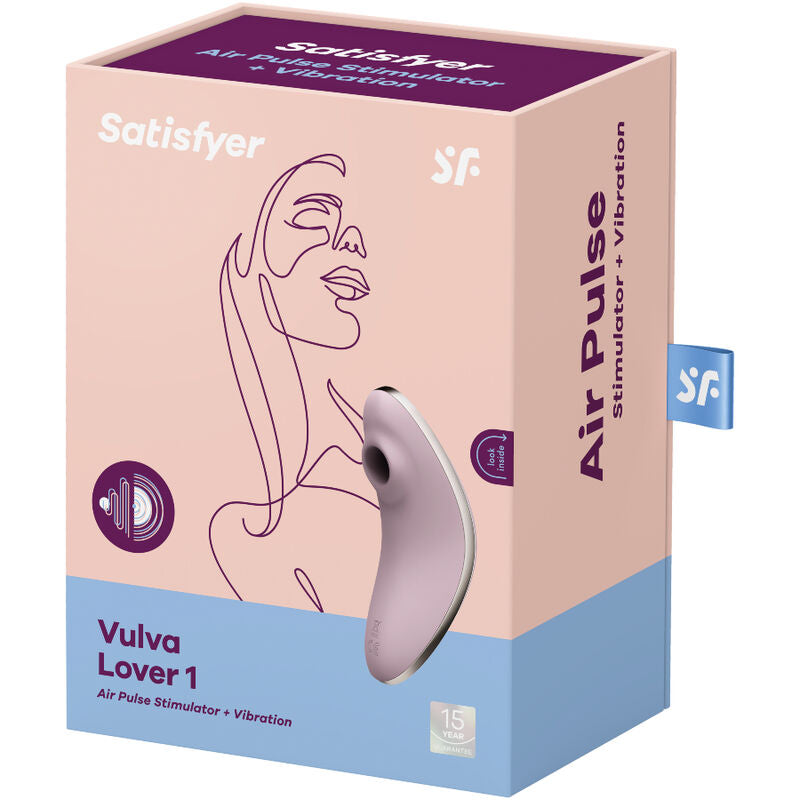 SATISFYER - VULVA LOVER 1 LUCHTPULS STIMULATOR &amp; VIBRATOR VIOLET