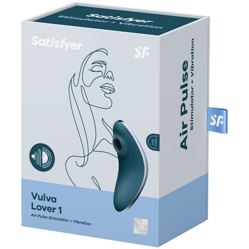SATISFYER - VULVA LOVER 1 LUCHTPULS STIMULATOR &amp; VIBRATOR VIOLET