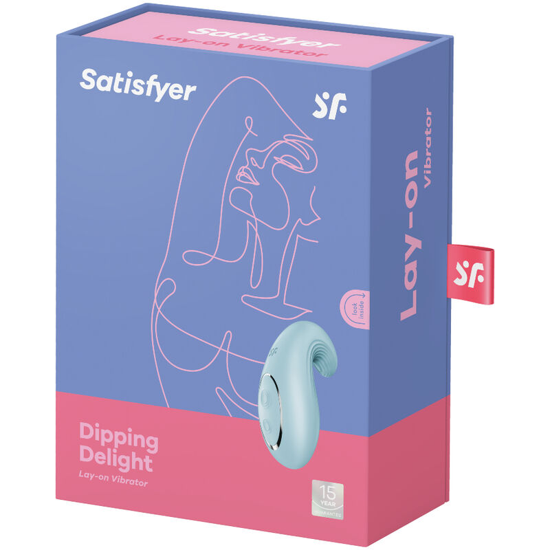 SATISFYER - DIPPING DELIGHT AUFLEGVIBRATOR ROT