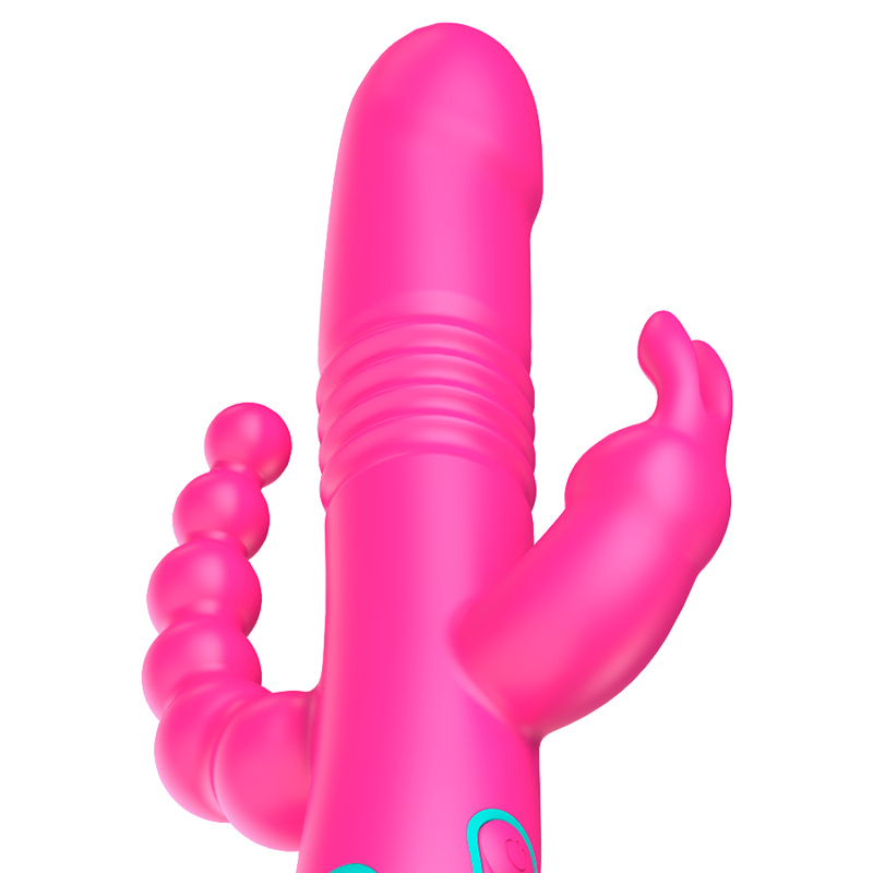 HAPPY LOKY - DONALD DRIEVOUDIGE STIMULATIE: ANAAL, G-SPOT &amp; CLITORAAL WATCHME DRAADLOZE TECHNOLOGIE COMPATIBEL