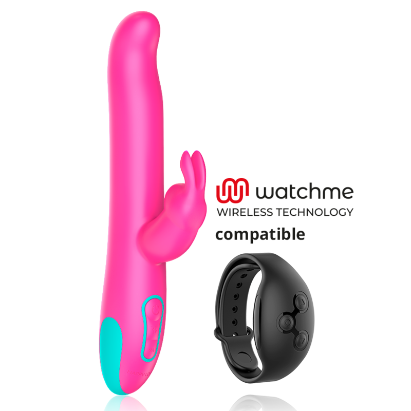 HAPPY LOKY - PLUTO RABBIT VIBRATEUR ET ROTATEUR WATCHME TECHNOLOGIE SANS FIL COMPATIBLE