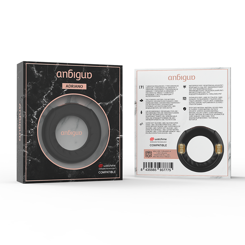 ANBIGUO - ADRIANO VIBRATIERING, COMPATIBEL MET WATCHME DRAADLOZE TECHNOLOGIE