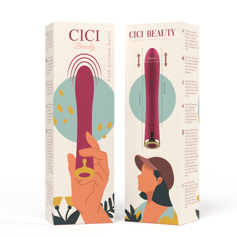 CICI BEAUTY - BALLE À POUSSER EN SILICONE DE QUALITÉ SUPÉRIEURE