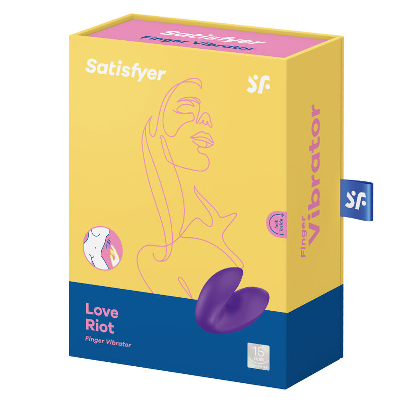 SATISFYER - LOVE RIOT VINGERVIBRATOR ROZE
