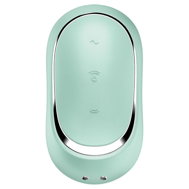 SATISFYER - PRO TO GO 2 DUBBELE LUCHTPULS STIMULATOR &amp; VIBRATOR GROEN
