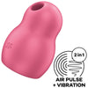 SATISFYER - PRO TO GO 1 DOPPELTER LUFTPULSSTIMULATOR & VIBRATOR BLAU