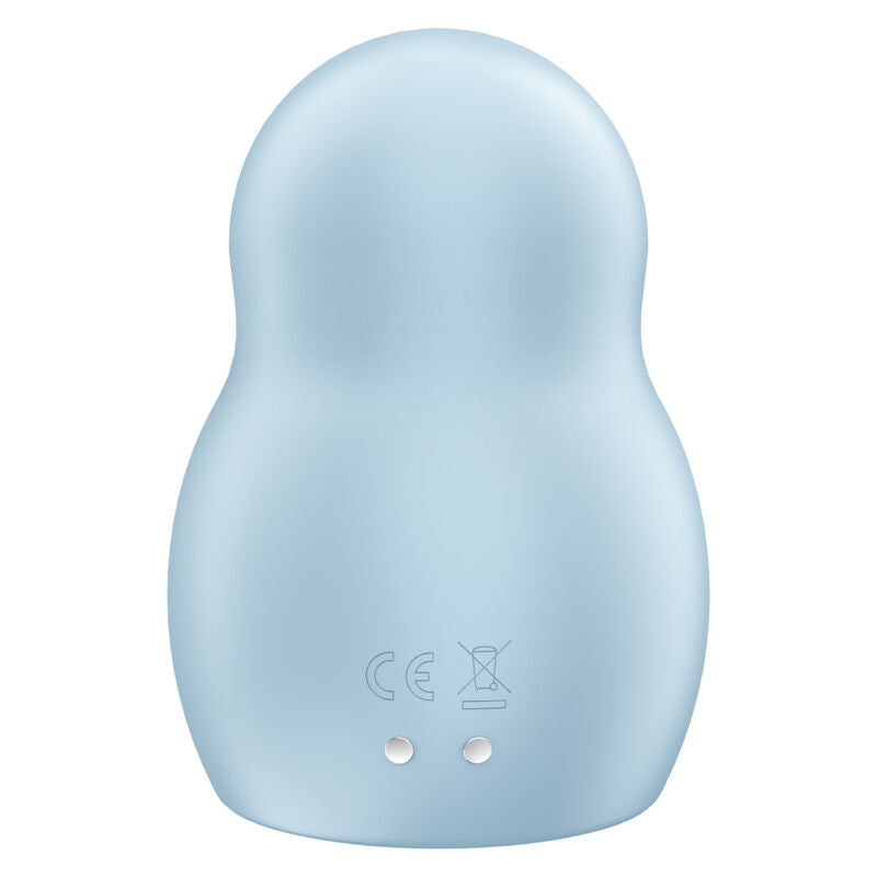 SATISFYER - PRO TO GO 1 DOUBLE AIR PULSE STIMULATOR &amp; VIBRATOR BLUE