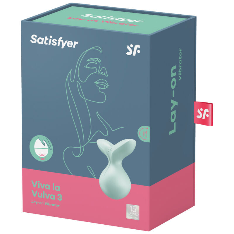 SATISFYER - VIVA LA VULVA 3 LAID-ON VIBRATOR GREEN