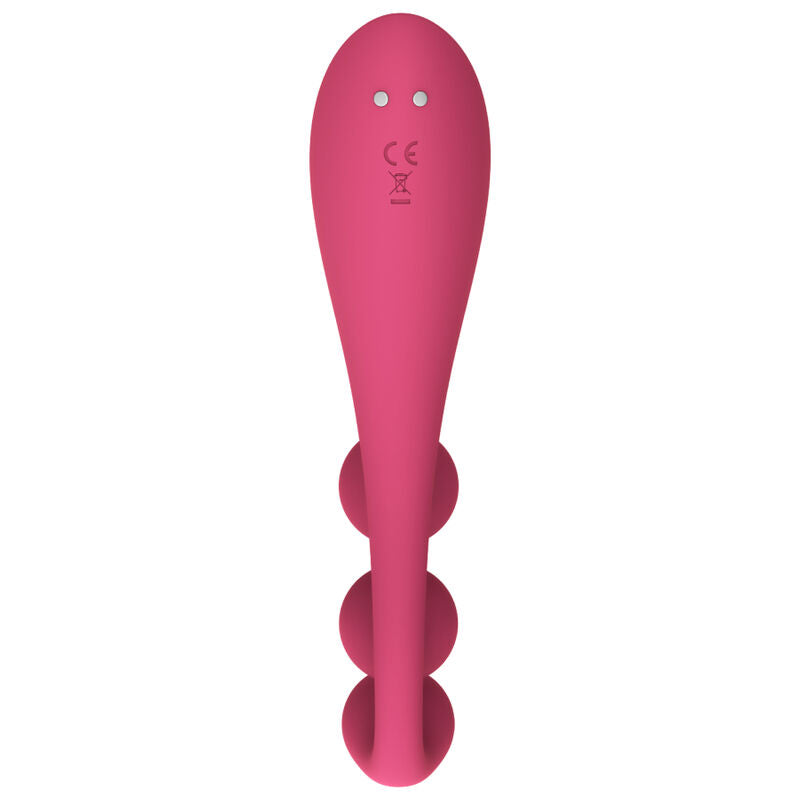 SATISFYER - MULTIVIBRATEUR TRI BALL 1 ROUGE
