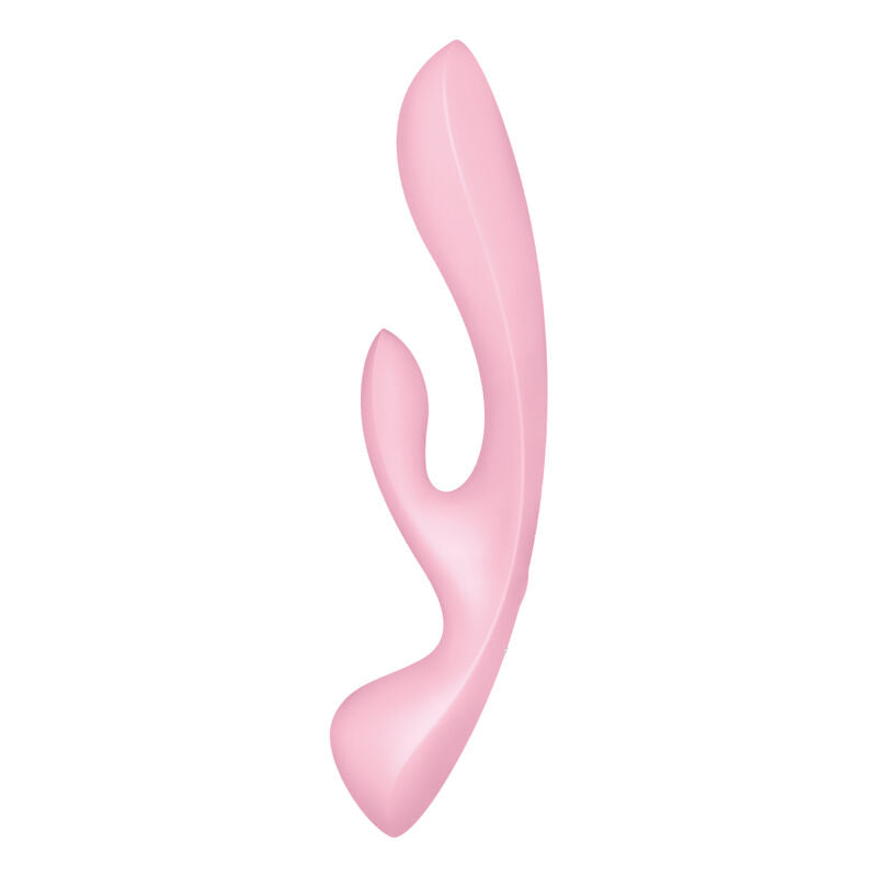 SATISFYER - TRIPLE OH HYBRIDE VIBRATION BLEU