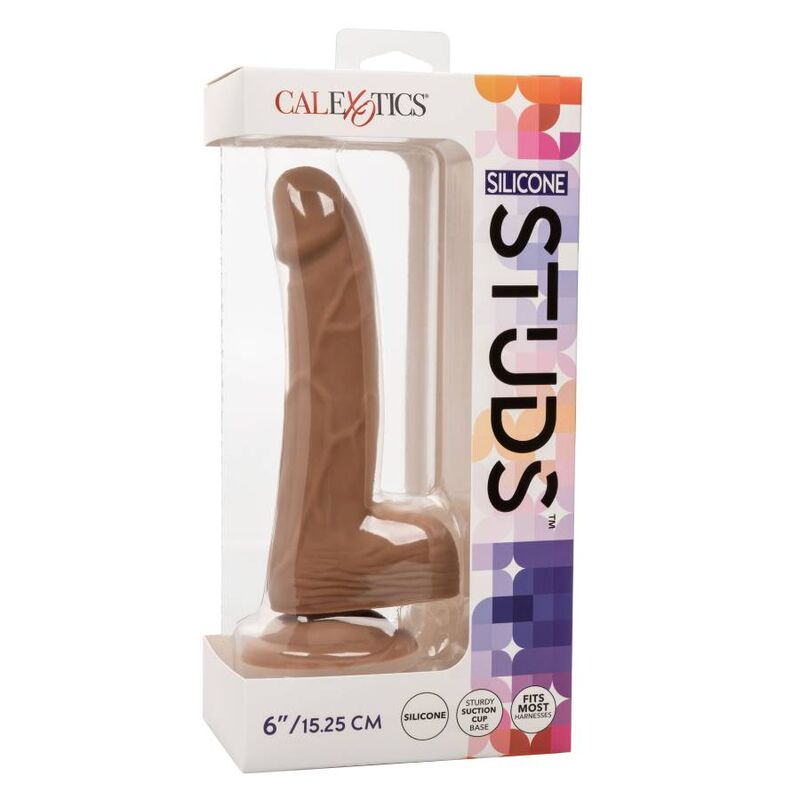 CALEXOTICS - SILICONEN KLINKNAGELS 15,24 CM BRUIN