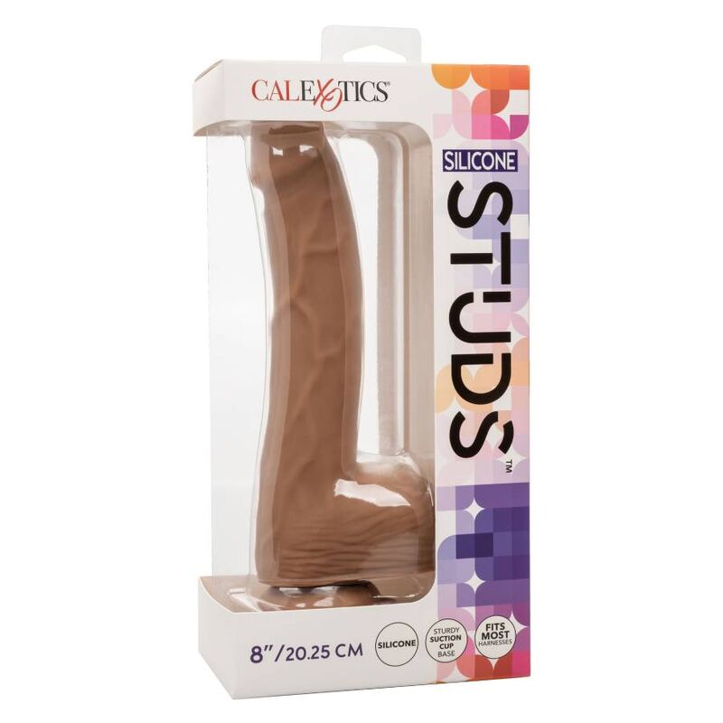 CALEXOTICS - RIVETS SILICONE 20,32 CM MARRON