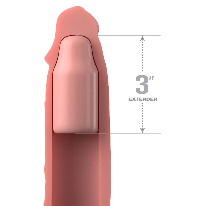 FANTASY X- TENSIONS - PIPEDREAMS SLEEVE 22.86 CM + 7.62 CM PLUG-IN SKIN