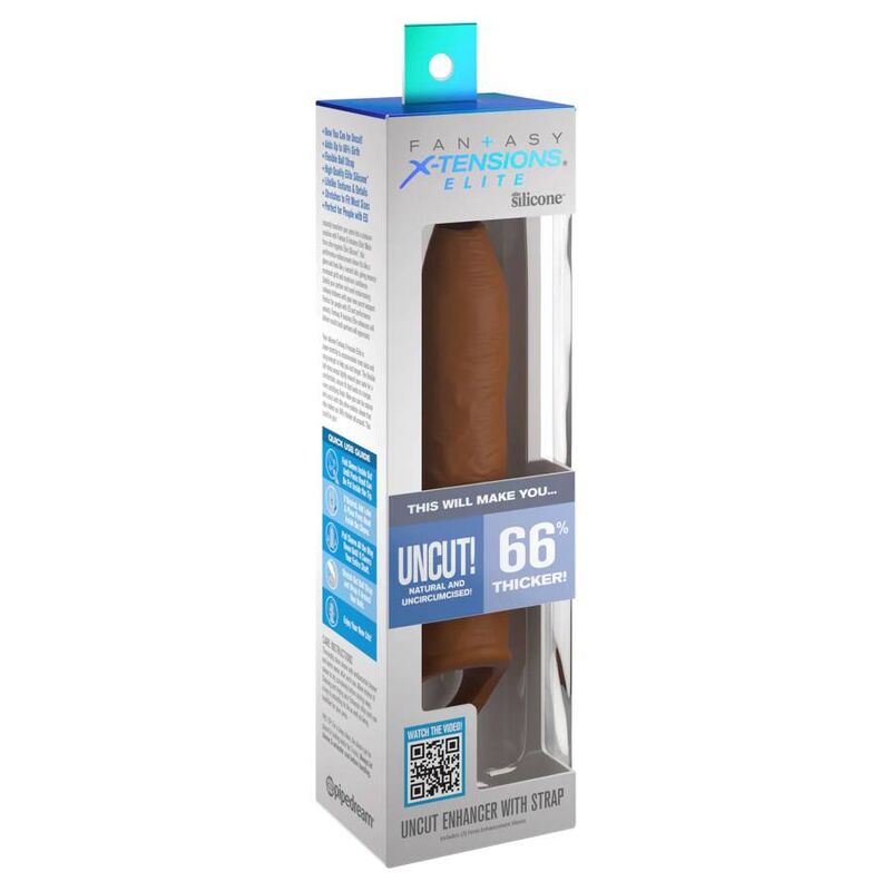 PIPEDREAMS - MOUW ONGESNEDEN 17,78 CM MET BANDJES CARAMEL