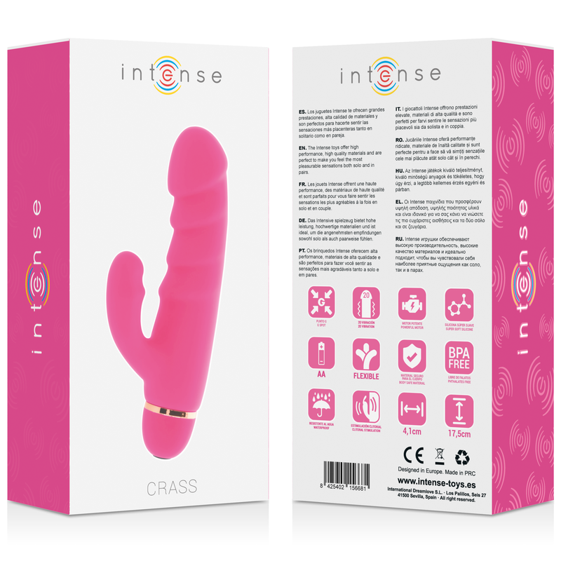INTENSE - CRAZY 20 VITESSES SILICONE ROSE