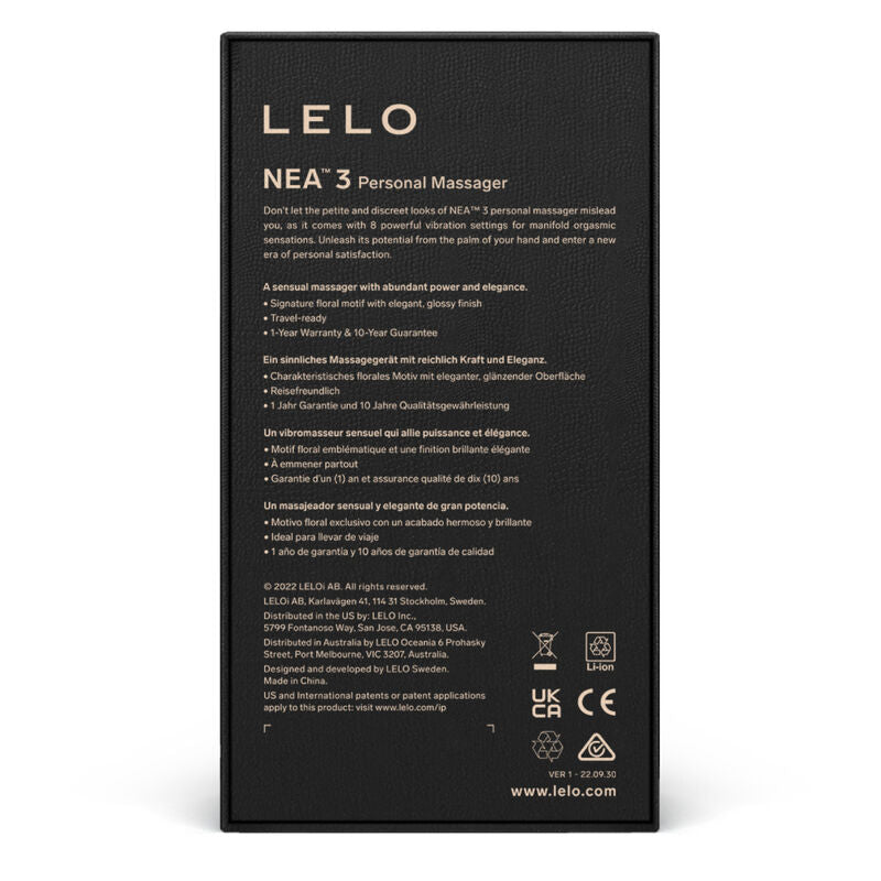 LELO - NEA 3 MASSEUR PERSONNEL - BLEU