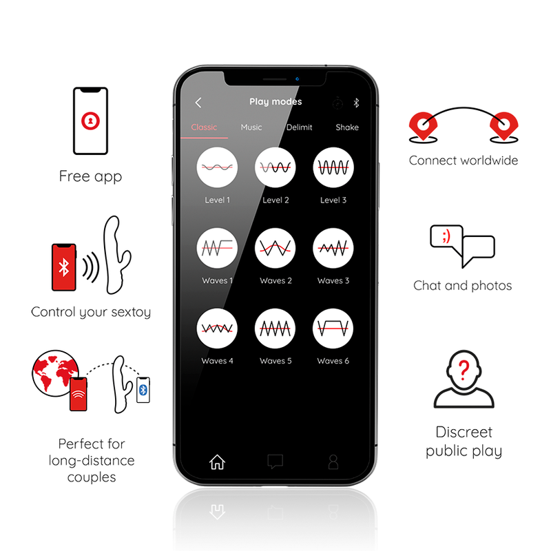 ONINDER - OSLO VIBRATIE &amp; ROTATIE ZWART - GRATIS APP