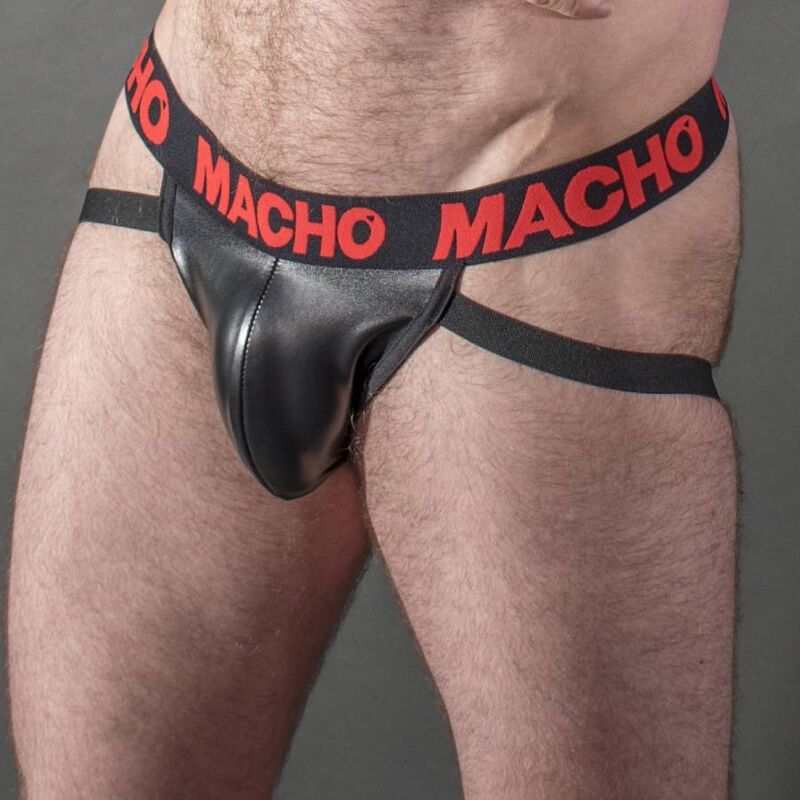 MACHO - MX25RC JOCK ROOD LEER XL