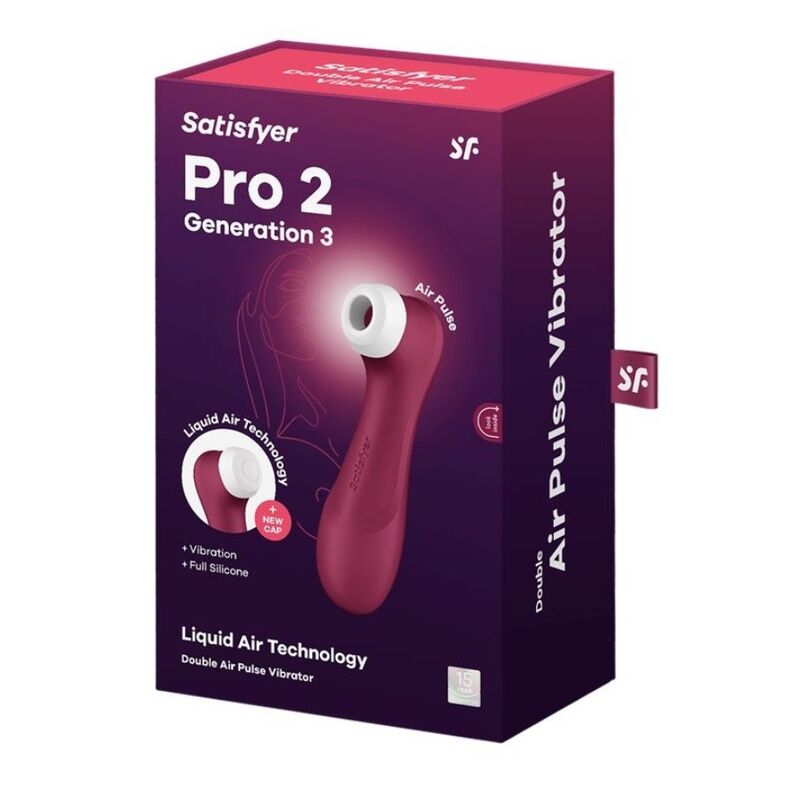 SATISFYER - PRO 2 GÉNÉRATION 3 TECHNOLOGIE À AIR LIQUIDE VIOLET