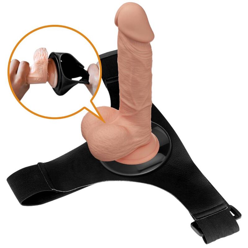 PRETTY LOVE - HARNAS BROEK UNIVERSEEL HARNAS MET DILDO JERRY 21.8 CM NATUURLIJK