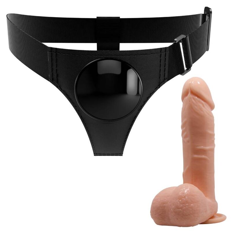 PRETTY LOVE - HARNAS BROEK UNIVERSEEL HARNAS MET DILDO TOM 20 CM NATUURLIJK