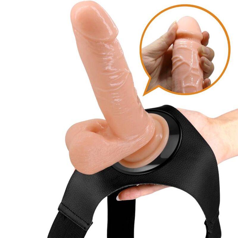 PRETTY LOVE - HARNAS BROEK UNIVERSEEL HARNAS MET DILDO TOM 20 CM NATUURLIJK