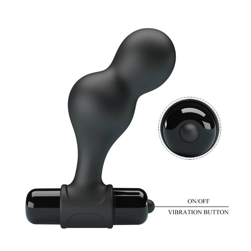 MR PLAY - VIBRATEUR ANAL EN SILICONE NOIR