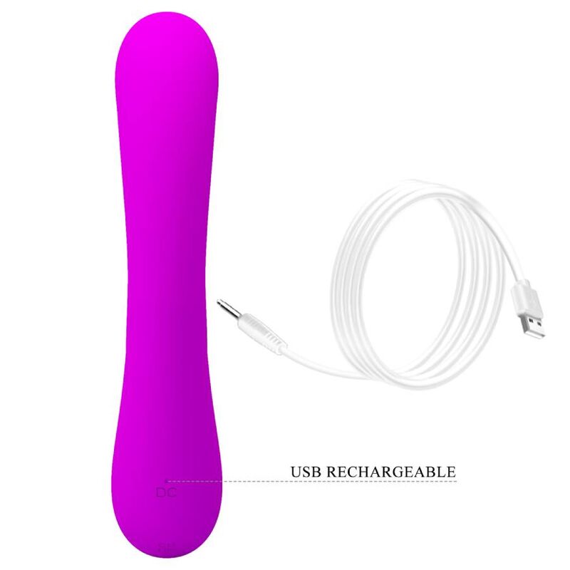 PRETTY LOVE - VIBRATEUR SINCÈRE ET ONDES CLITO-STIMULANTES SILICONE VIOLET