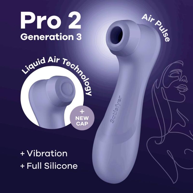 SATISFYER - PRO 2 GÉNÉRATION 3 TECHNOLOGIE À AIR LIQUIDE VIOLET