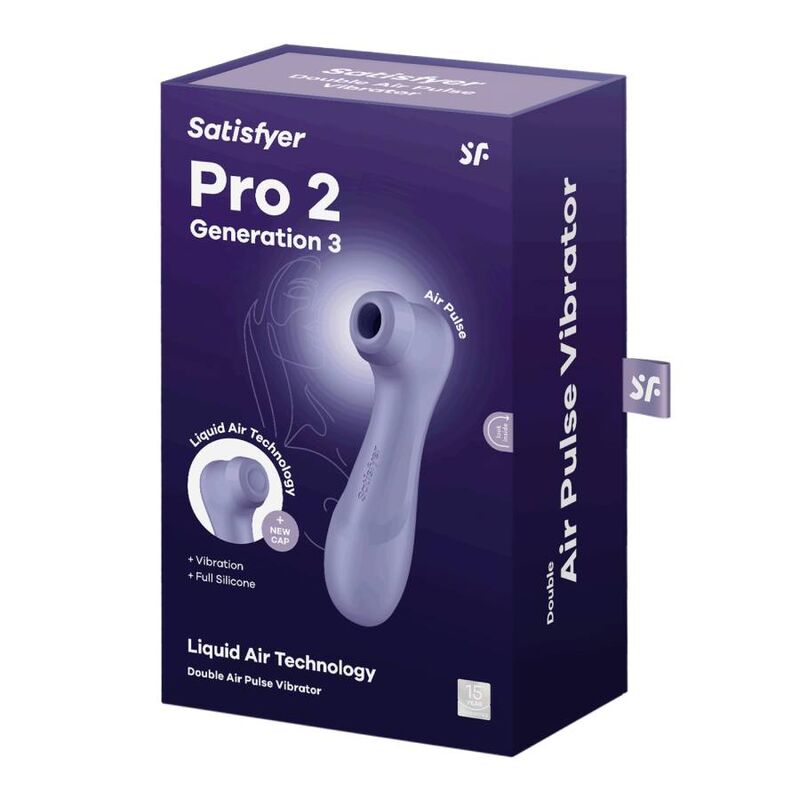 SATISFYER - PRO 2 GÉNÉRATION 3 TECHNOLOGIE À AIR LIQUIDE VIOLET