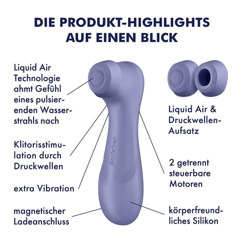 SATISFYER - PRO 2 GÉNÉRATION 3 TECHNOLOGIE À AIR LIQUIDE VIOLET