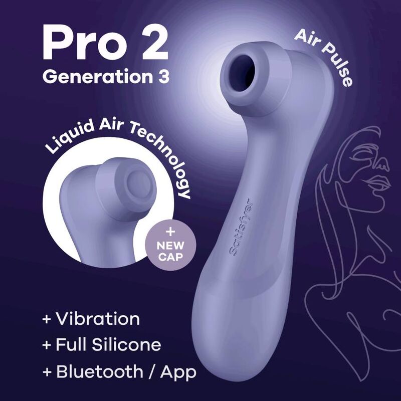 SATISFYER - PRO 2 GÉNÉRATION 3 LILAS BLUETOOTH &amp; APPLICATION