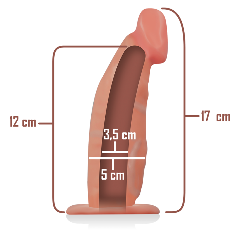 INTENSE - HOLLE HARNAS MET DILDO 18 X 3,5 CM