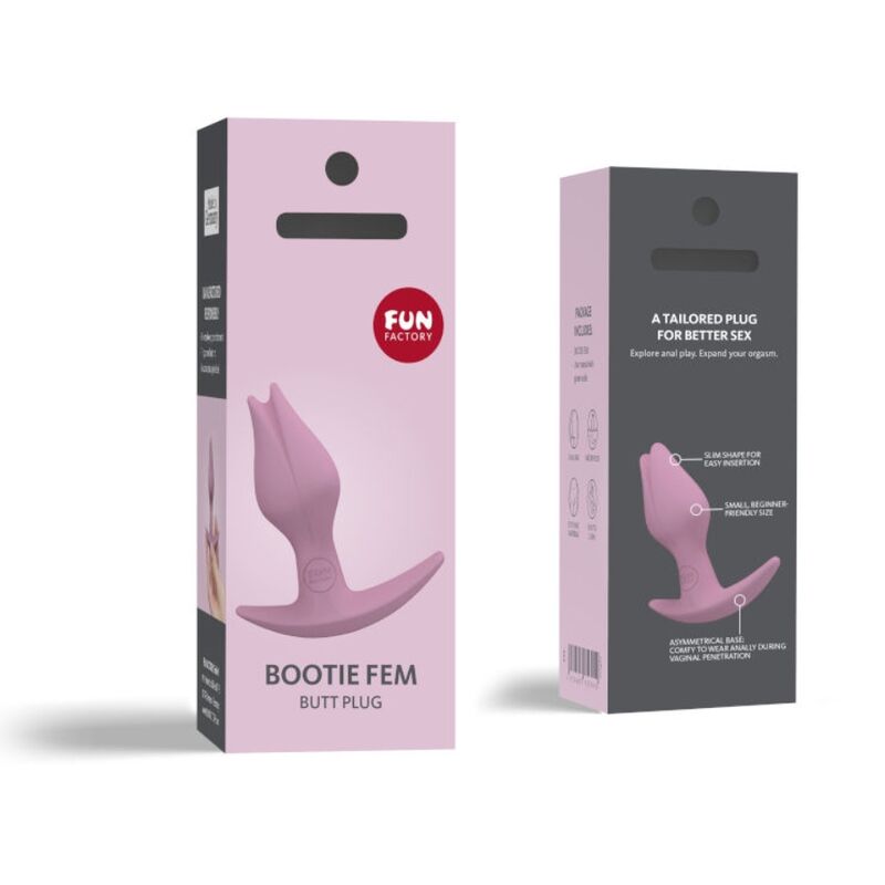 FUN FACTORY - BOOTIE FEM VROUWELIJKE ANALE BUTT PLUG ROSE