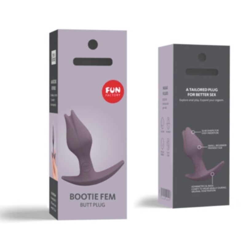 FUN FACTORY - BOOTIE FEMME FEMELLE BUTT ANAL PLUG TAUP FONCÉ