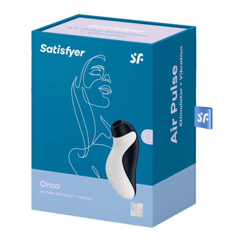 SATISFYER - STIMULATEUR À IMPULSIONS D'AIR ORCA + VIBRATION