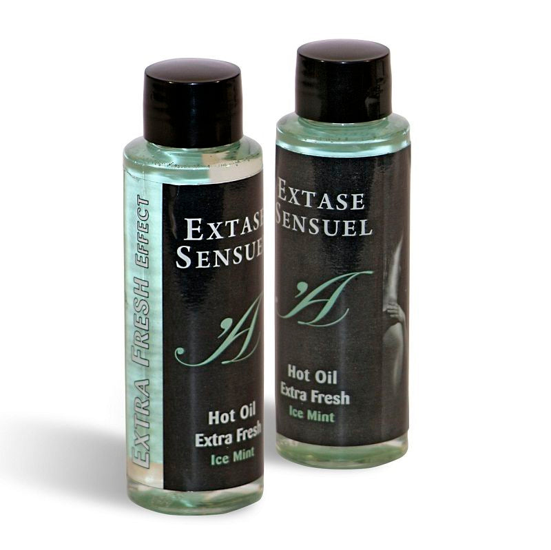 EXTASE SENSUAL - HUILE DE MASSAGE EFFET GLACE EXTRA FRAÎCHEUR 100 ML