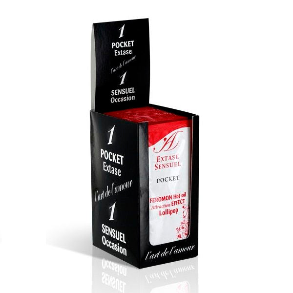 EXTASE SENSUAL - MASSAGE OIL WITH HEATING EFFECT PHEROMONES LOLLIPOP 10 ML